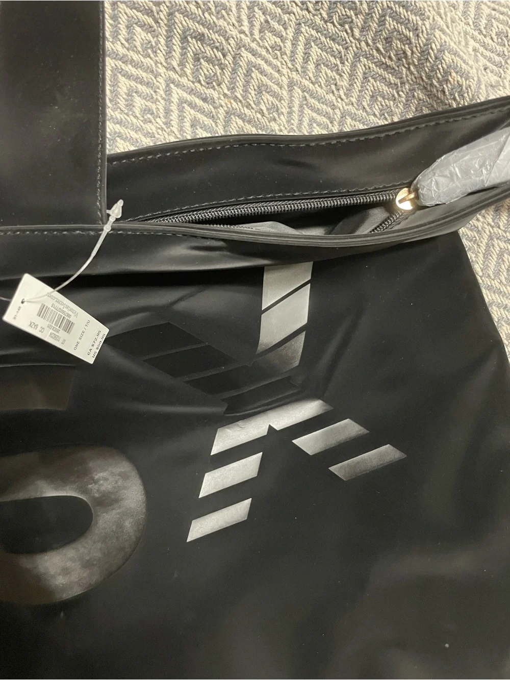 Victoria's Secret Black Tote with Silver VSX Logo